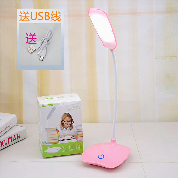 Nueva lámpara de escritorio LED lámpara de escritorio creativa lámpara de cabecera del dormitorio para niños protección de ojos brillante aprendizaje de doble uso lámpara de escritorio
