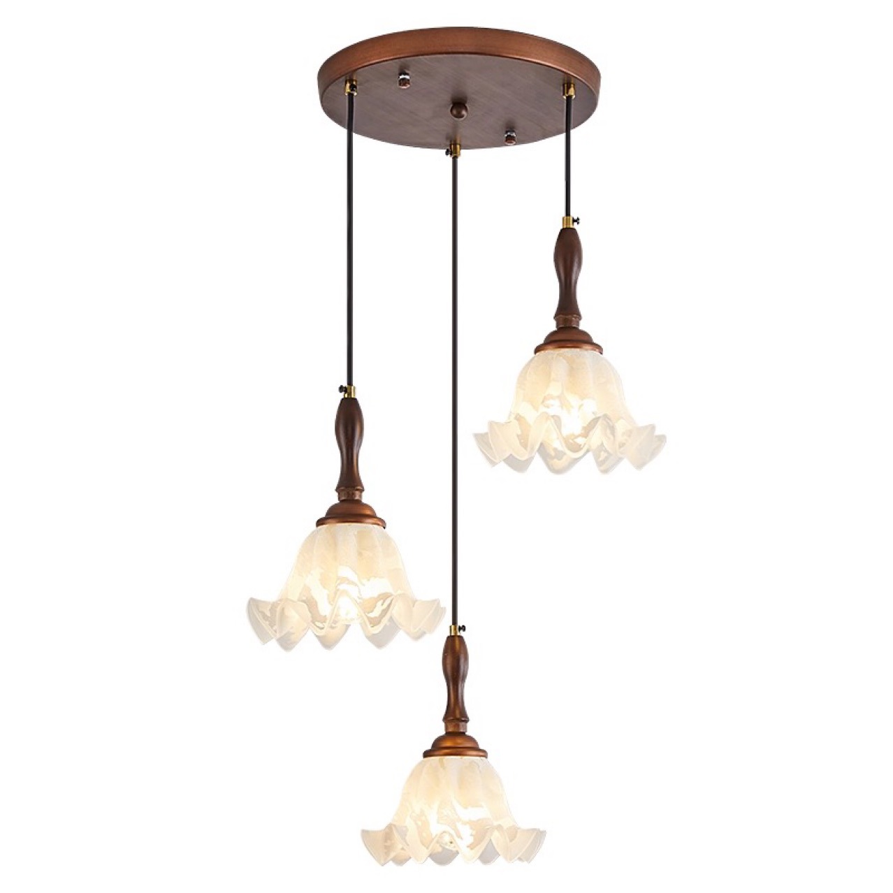 Lámpara de sala de estar idílica americana, estilo medieval, retro, lámpara principal, estilo francés, orquídea creativa, lámpara de dormitorio, comedor