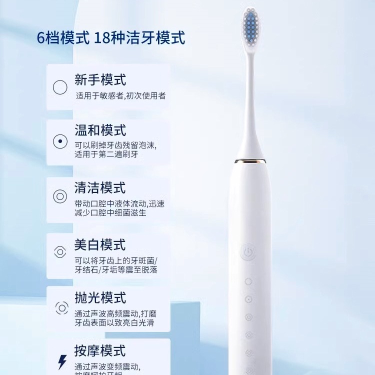 Electric Toothbrush Flagship Store Adult Fully Automatic Internet Celebrity Ultrasonic Couple Set Female and Male Flagship