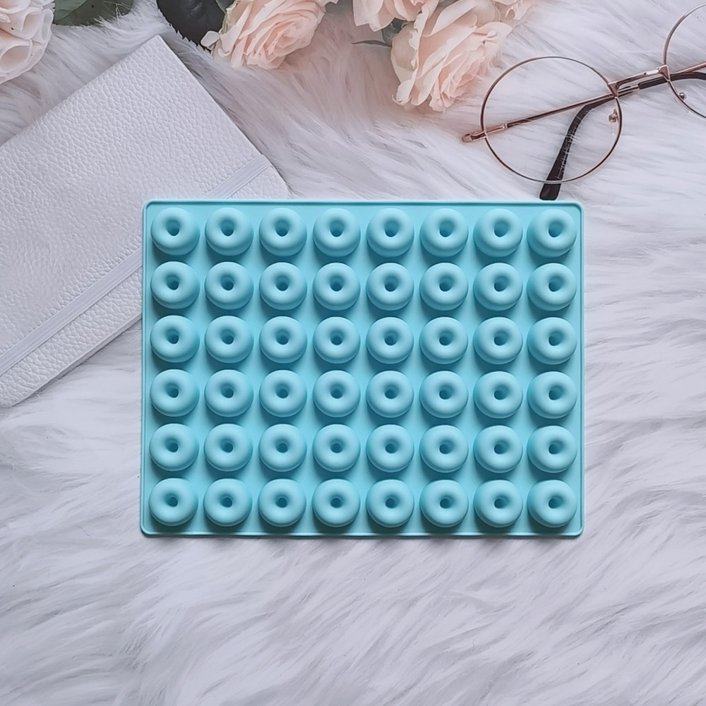 48 Donuts 160 chocolate galletas molde de silicona molde de postre molde de hielo horneado pastel de arroz