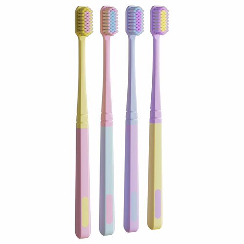 [Strictly Selected] 8 Pack Internet Celebrity Summer Ice Cream Small Head Toothbrush with Soft Bristles to Clean Teeth for Adult Couples