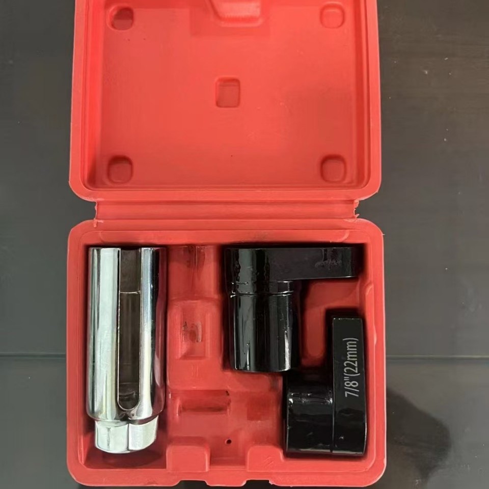 Herramientas de desmontaje del sensor de oxígeno del automóvil antes de desmontar la manga del sensor de oxígeno desmonta la llave 22mm
