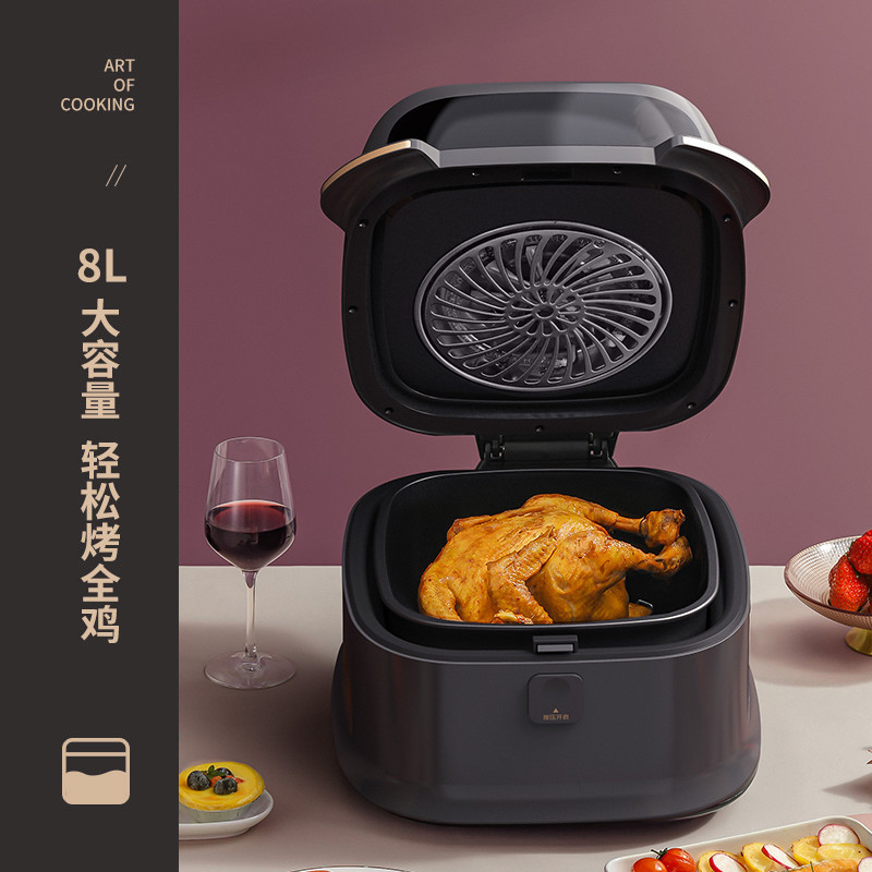 Liren Non-flip Face Household Air Fryer Machine with Large Capacity Smart Fully Automatic Multifunctional French Fry Maker