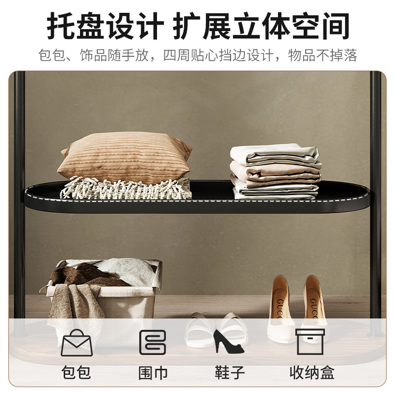 Perchero de piso a techo dormitorio de lujo ligero de alta gama 2023 nuevo estilo perchero de ropa perchero interior para el hogar