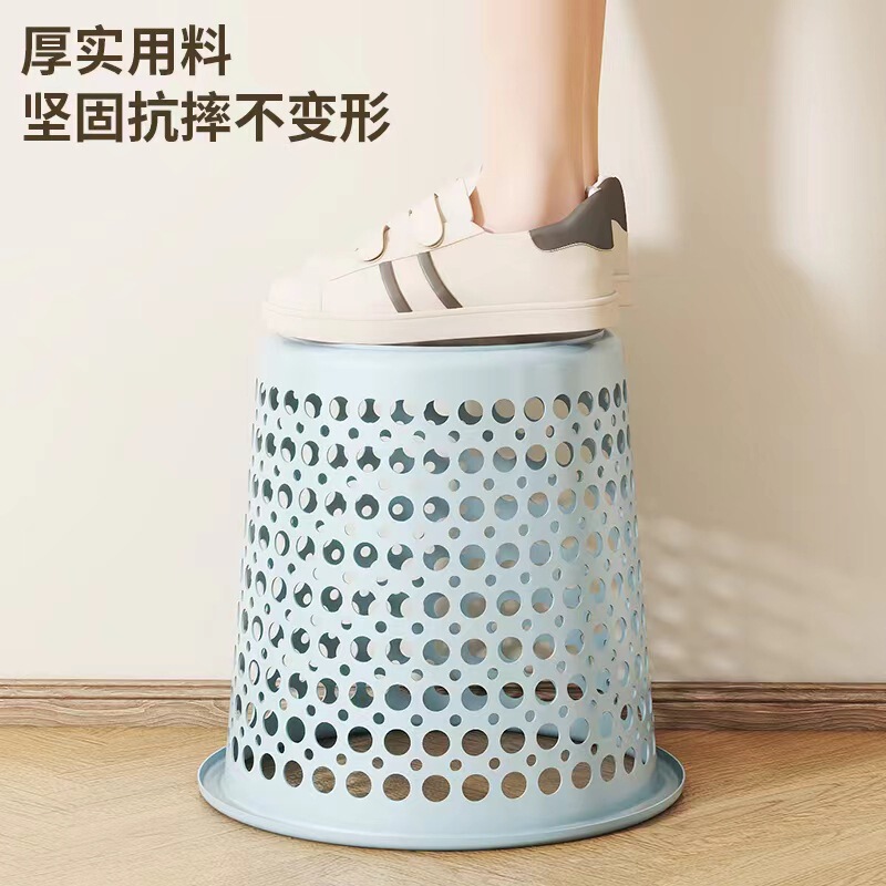 【Trash Can】Simple Household Trash Bin for Living Room, Large Bedroom, Kitchen, Bathroom, Hollow Creative Plastic Waste Basket 【Trash Can】Simple Household Trash Bin for Living Room, Large Bedroom, Kitchen, Bathroom, Hollow Creative Plastic Waste Basket