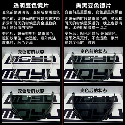 Suitable for Shoei Z7 Motorcycle helmet anti-fog film - z8-x15-blackened-color-changing-lenses