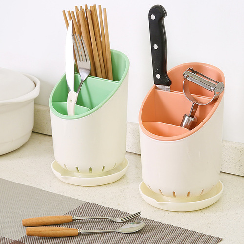 Kitchen drain chopstick cage vertical knife holder peeling knife chopstick holder restaurant table chopsticks rice spoon storage box