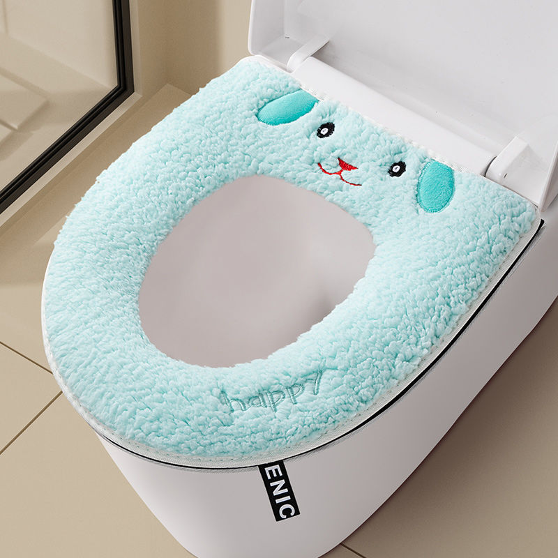 家庭用アニメ防水トイレの座布団を厚くして保温します。|undefined
