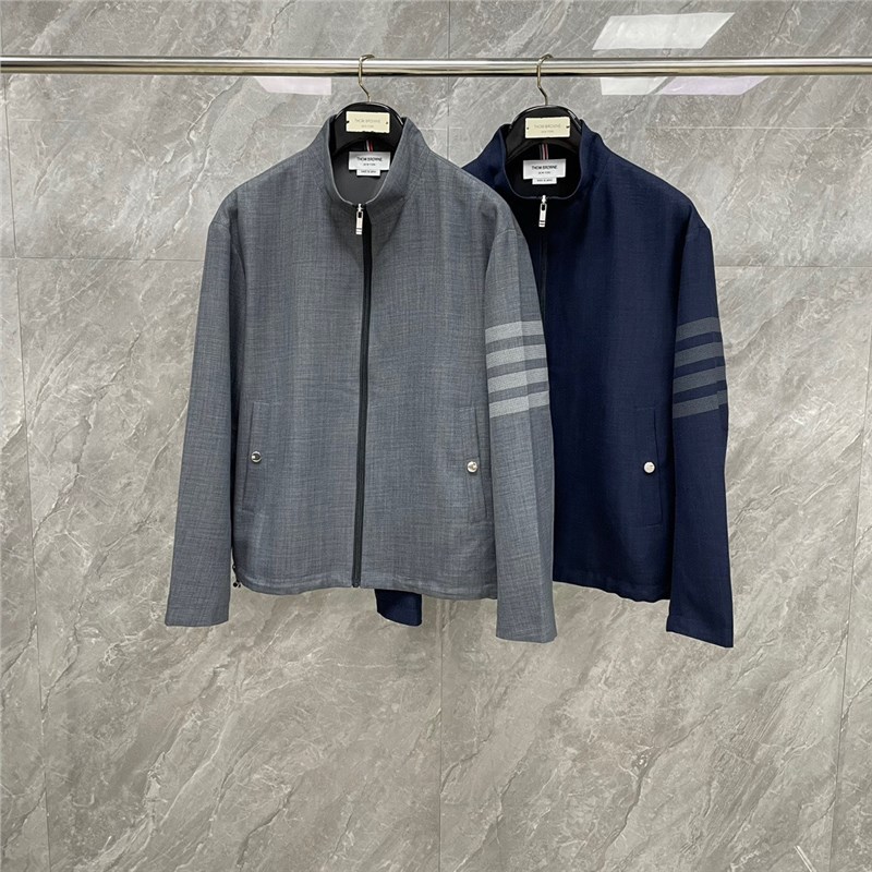 Factory Direct Tb Spring and Autumn New Simple Four-Bar Trendy Men's Stand Collar Jacket Versatile