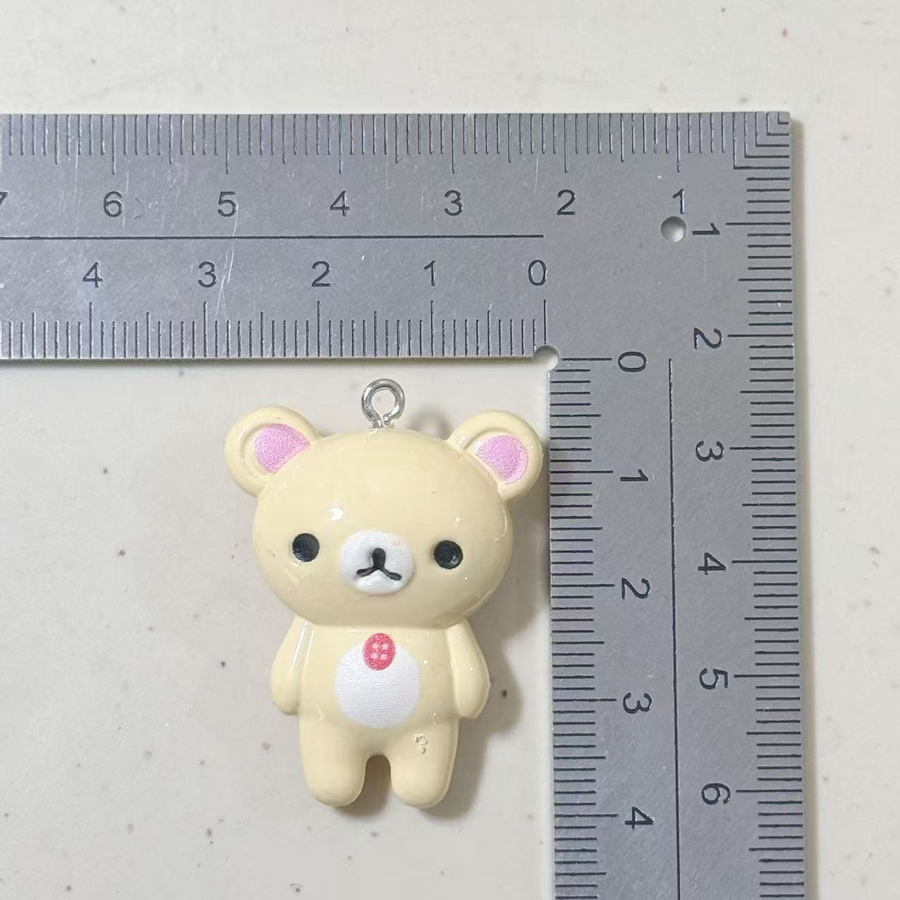 베이지색 입체곰 [양눈 있음]