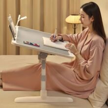 卧室床上办公电脑桌升降倾斜折叠桌学生宿舍吃饭桌儿童学习小桌子