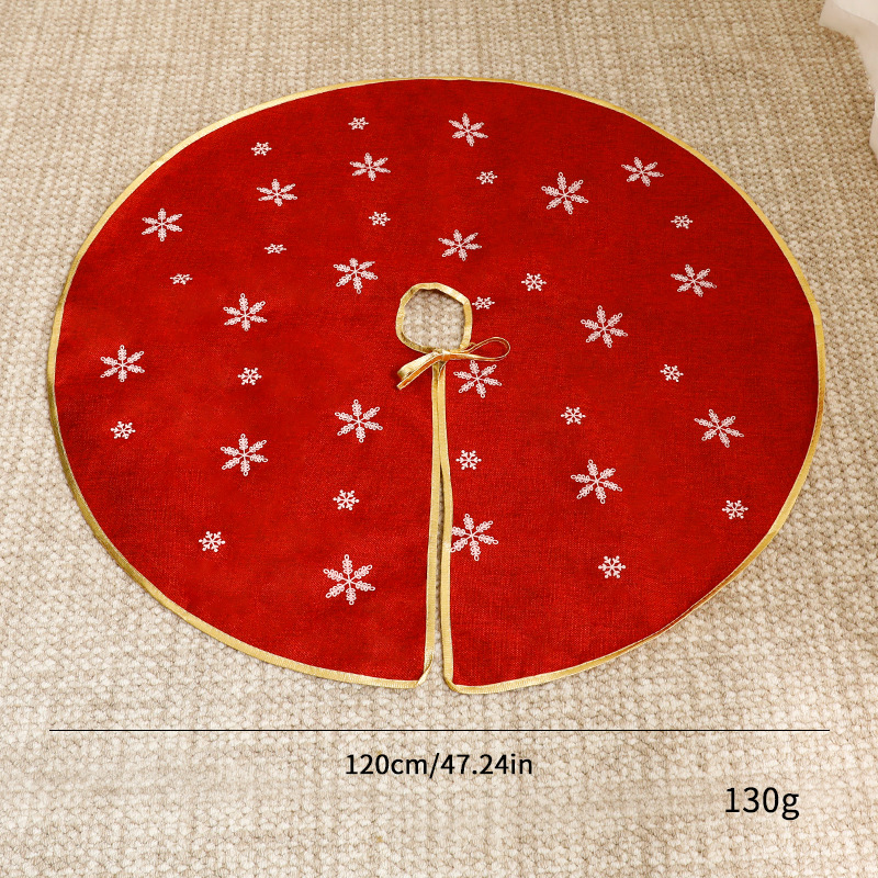 Nuevos adornos transfronterizos de gran falda de árbol de Navidad delantal de base de decoración de Navidad manta al por mayor