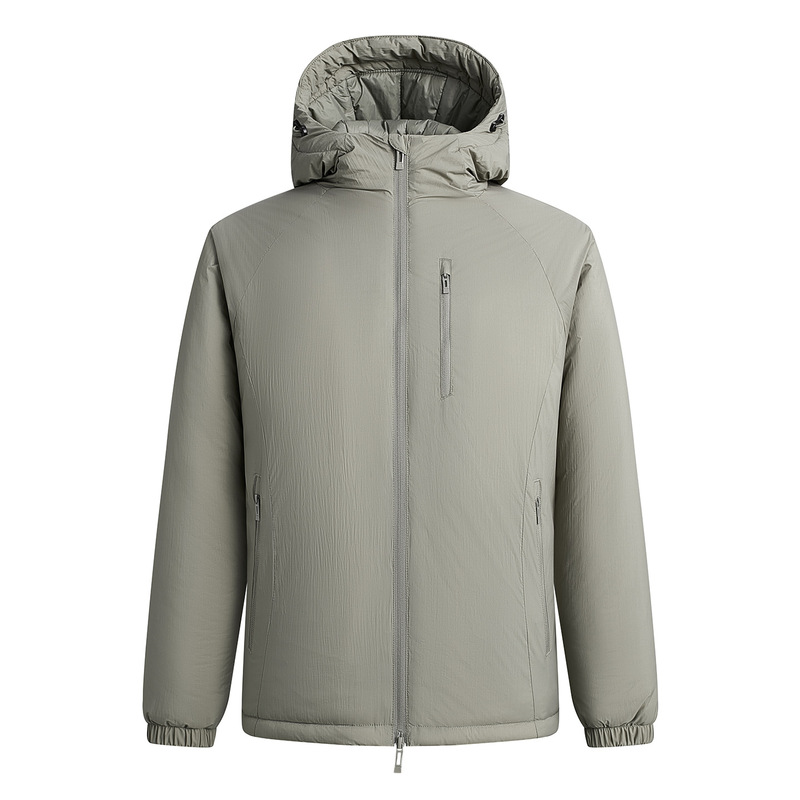 Lightweight ultra-light men's cotton jacket with hood, cardigan style, made of sheep wool, warm, couple's style, dopamine color series, winter cotton jacket Lightweight ultra-light men's cotton jacket with hood, cardigan style, made of sheep wool, warm, couple's style, dopamine color series, winter cotton jacket