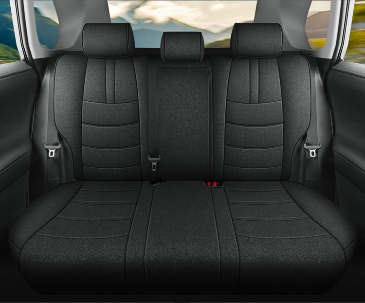 Toyota Rav4 Special Seat Covers, Linen Full-Cover Seat Cushions, Suitable for All Seasons, 20-25 Model Rv4 Dual-Engine Seat Covers