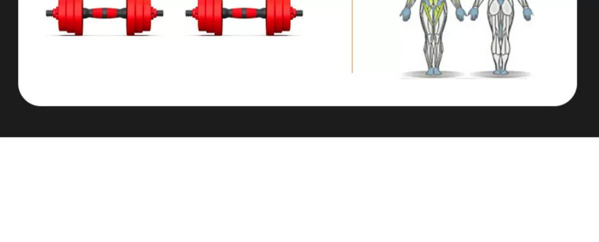 Dumbbell Barbell Seti Ev Fitness Ekipmanları Katı Kaplı Demir Erkek Ayarlanabilir Ağırlık Kettlebell Başlangıç Seviyesi