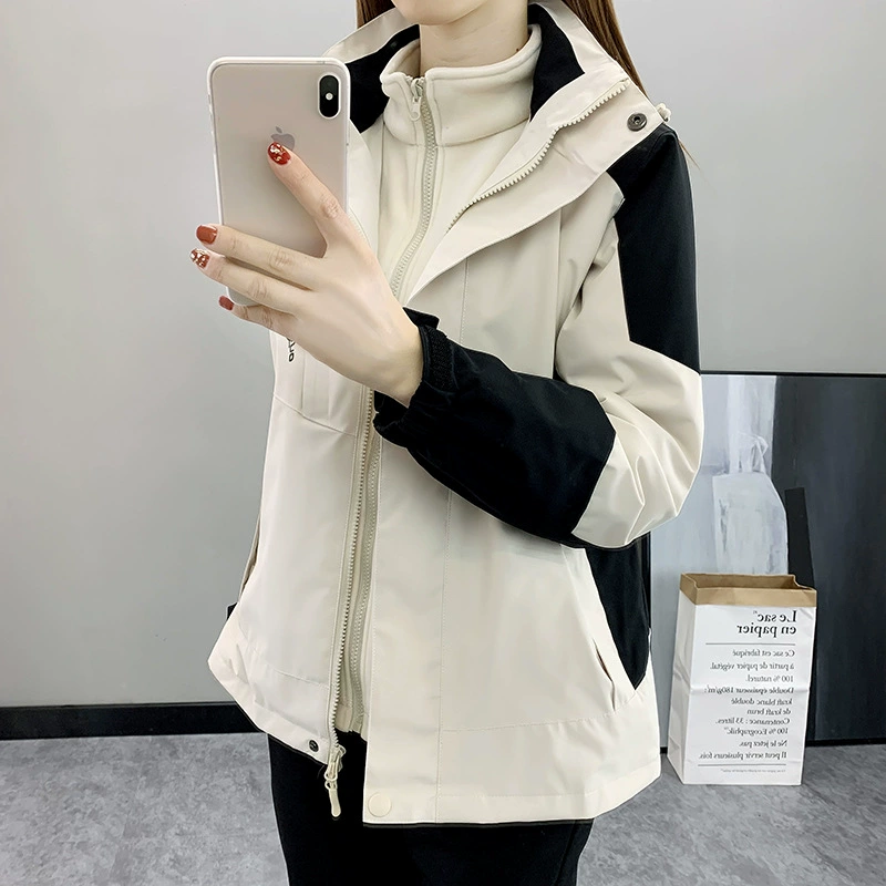 Горная система взорвала осеннюю и зимнюю штурмовую одежду три в одном женская съемная студенческая аттракцион ветрозащитная одежда оптом