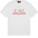 Cross-border ancient GU home high version 25SS new classic belt double G letter printed short sleeve T-shirt men's and women's all-match