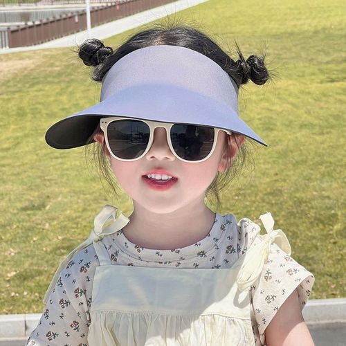 Children's Sun Hat Summer Unisex Cap No-Trace Open-Top Sun Hat UPF50+ UV Protection Wide Brim Sun Hat