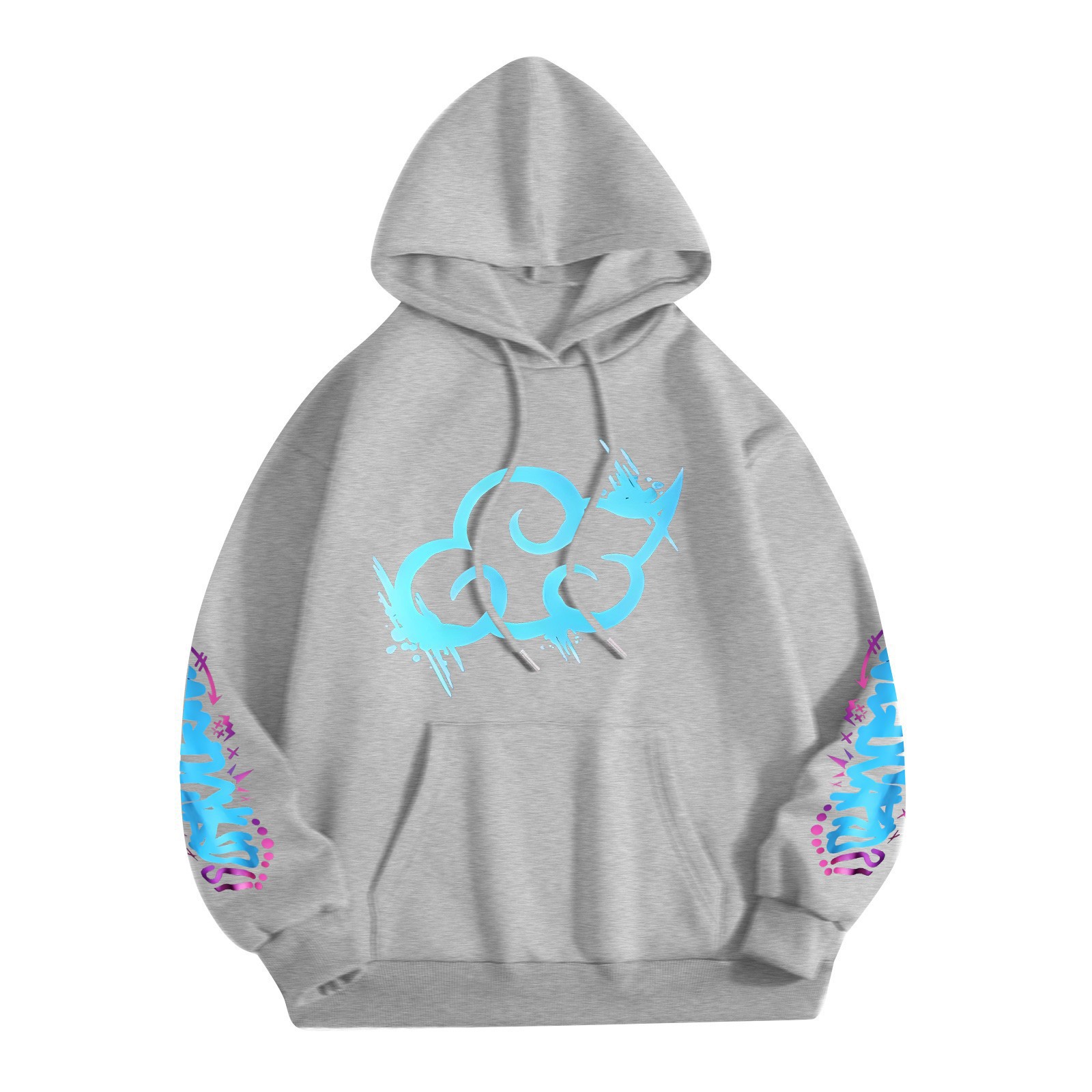 Y2k Arcane Jinx Cute Hooded Anime Print Harajuku Kawaii