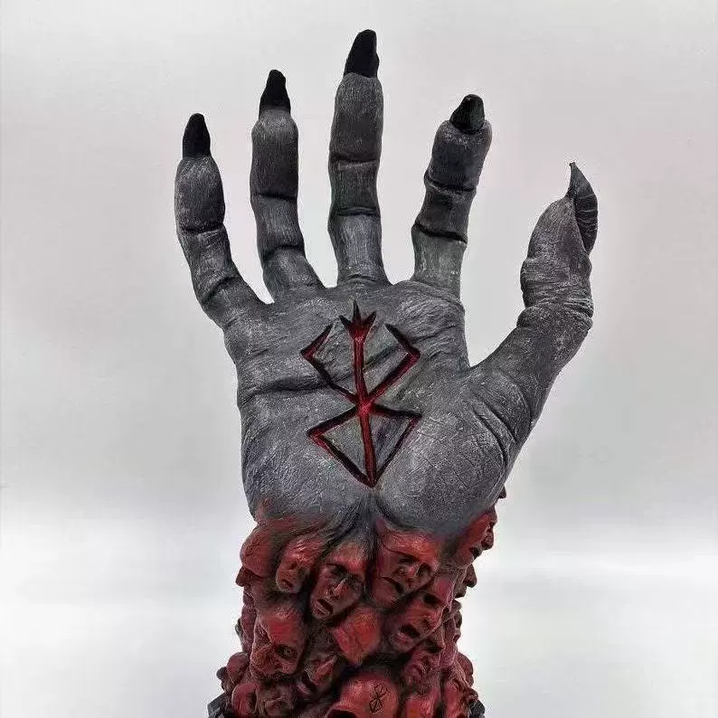 Декоративная скульптура руки (Berserk) — хоррор-аксессуар, разные цветовые варианты