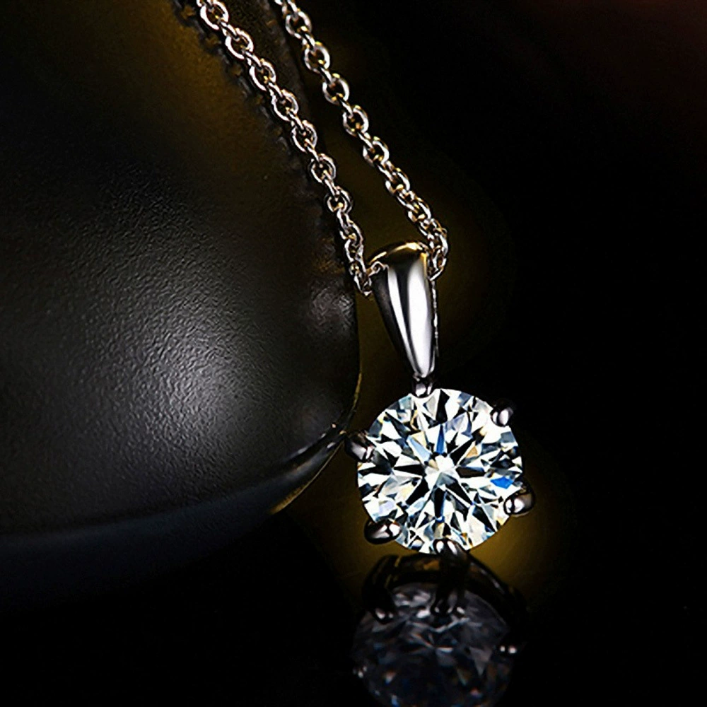 唯华 Silver pendant, necklace, diamond accessory, simple and elegant design, wholesale