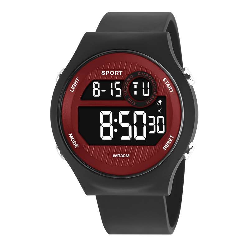 Reloj electrónico de alarma luminosa de sincronización al aire libre de moda reloj electrónico de todos los partidos para hombres y mujeres reloj electrónico de estudiante de secundaria al por mayor