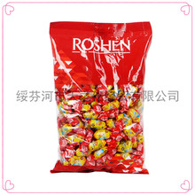 俄罗斯进口乌克兰ROSHEN/如胜小蜜蜂软糖果汁果味夹心糖500克包邮