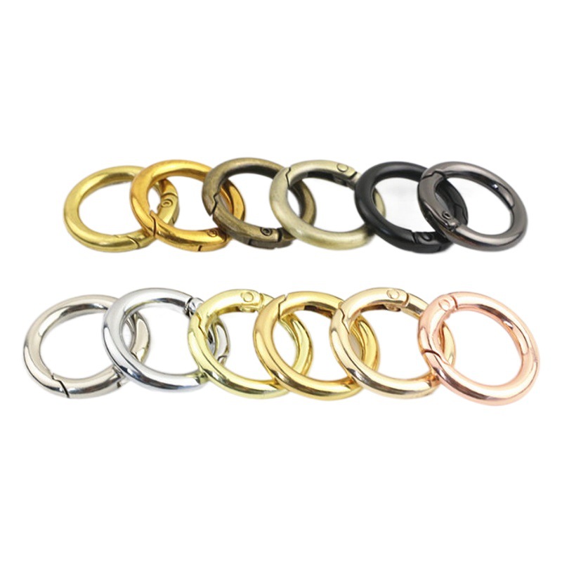 Bag accessories inner diameter 1.6cm opening small spring ring connection buckle opening ring lifting ring Silver