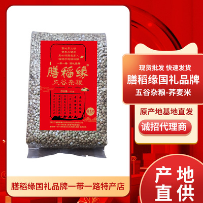 膳稻缘国礼荞麦米 豆浆粉原料低温烘焙熟荞麦米 荞麦米供应