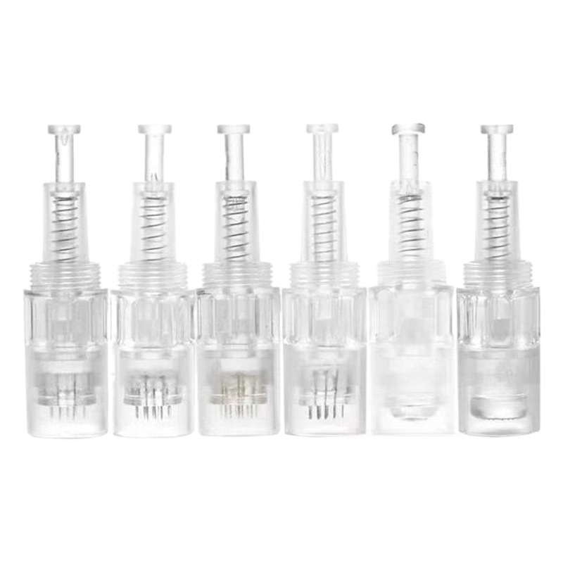 Microneedle eléctrico aguja nano chip microcrystal cabeza importación medio germen capa lanzadera aguja hilo bayoneta 12 pin cristal redondo