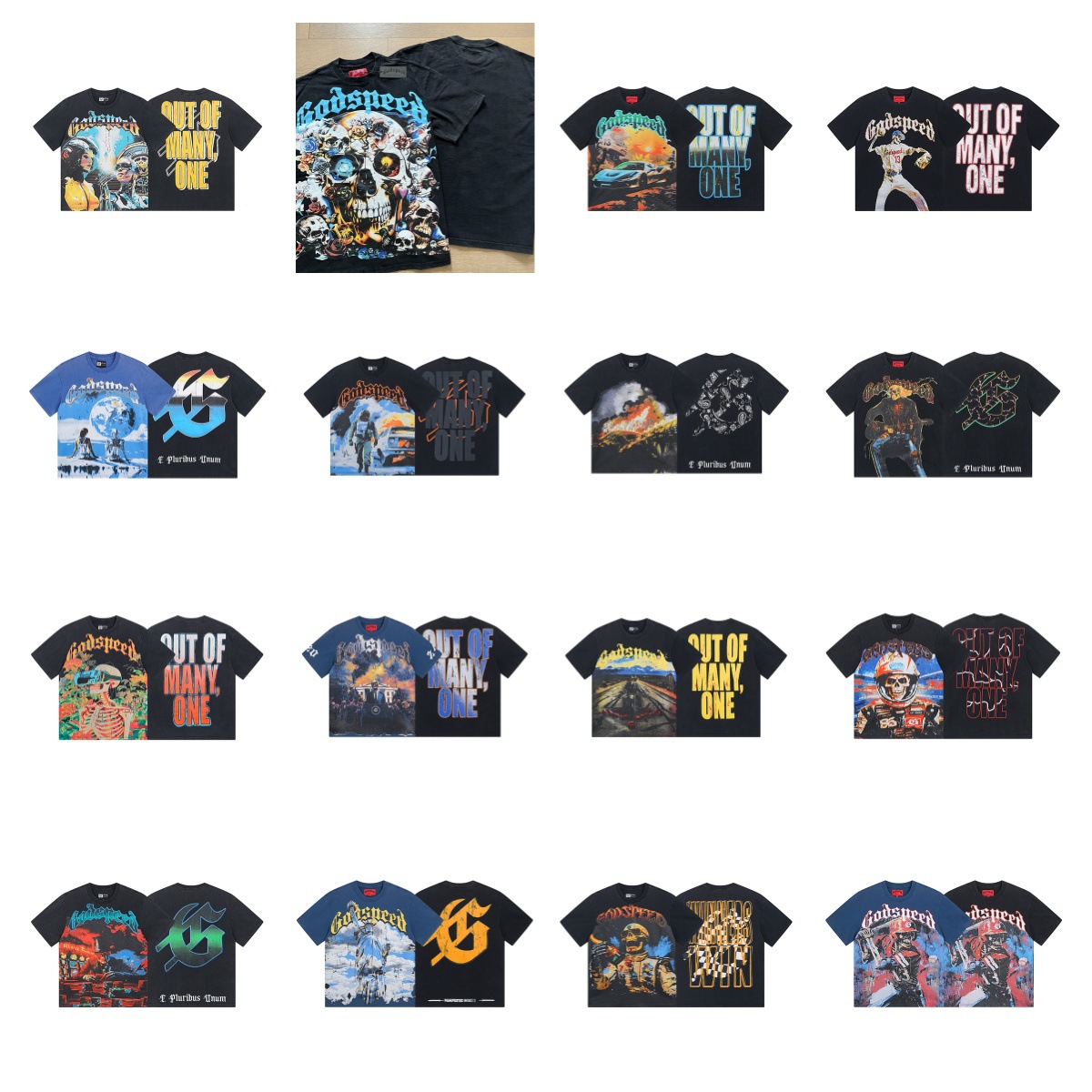 Wholesale Foreign Trade European And American High Street Fashion Brand 250g Pure Cotton Rock-style Washed Distressed_viptrois.com