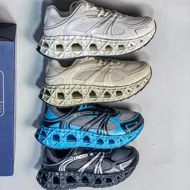 New Foreign Trade Men's Casual D-Brand Lace-Up B35 Comfortable Thick-Soled Trendy Breathable Gift Box Height-Increasing Dad Shoes
