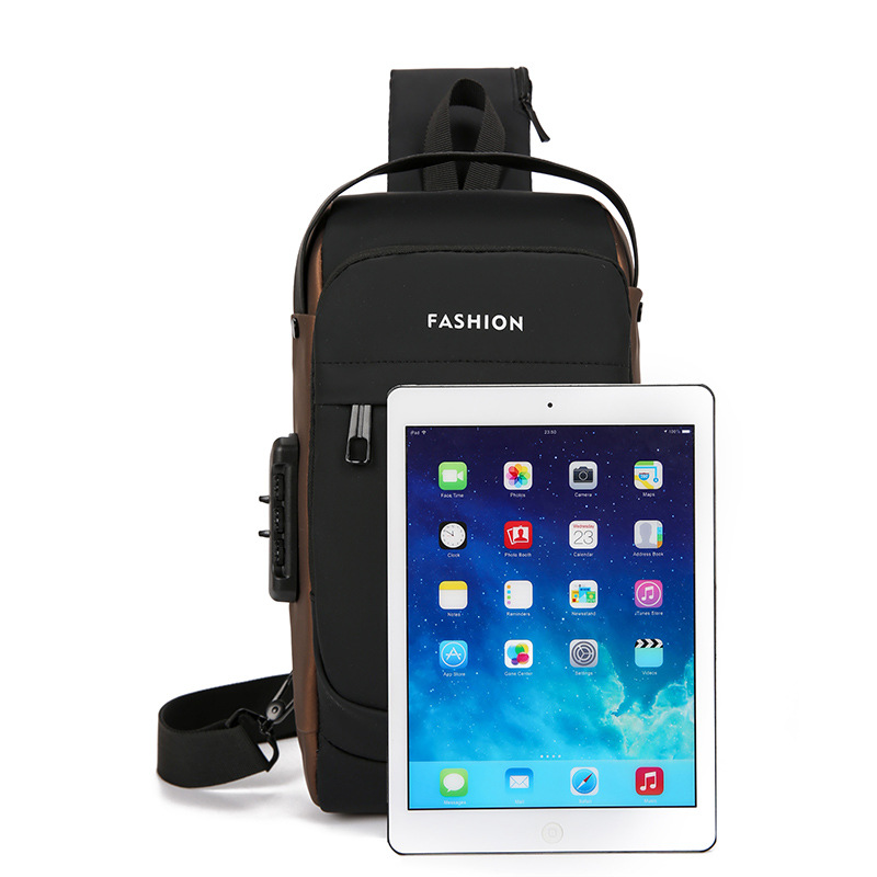 Bolso de motocicleta retro para hombre Bolso de hombro Business Advanced Sense Bolso de mensajero de gran capacidad Bolso de pecho de gran capacidad Marca de moda para hombres