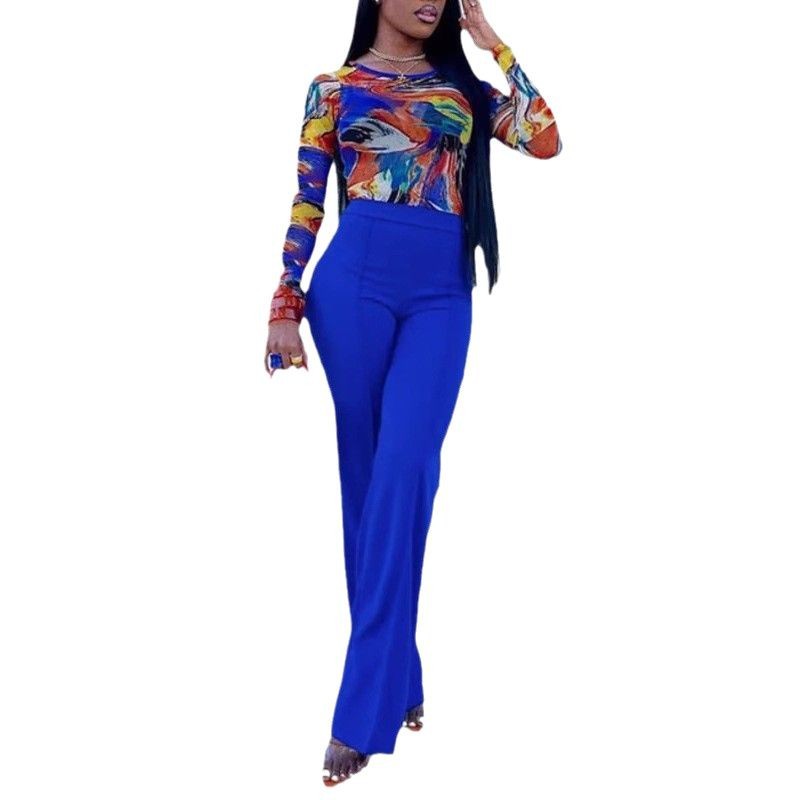 Women's High Waist Flared Bootcut Pants Tummy Control Stretchy Polyester Spandex Casual Work Pants Versatile Color Palette_ecoleips.com