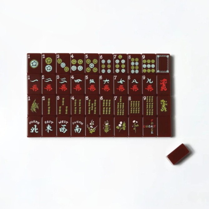 In stock: High-quality acrylic American mahjong Brooklyn home luxury set