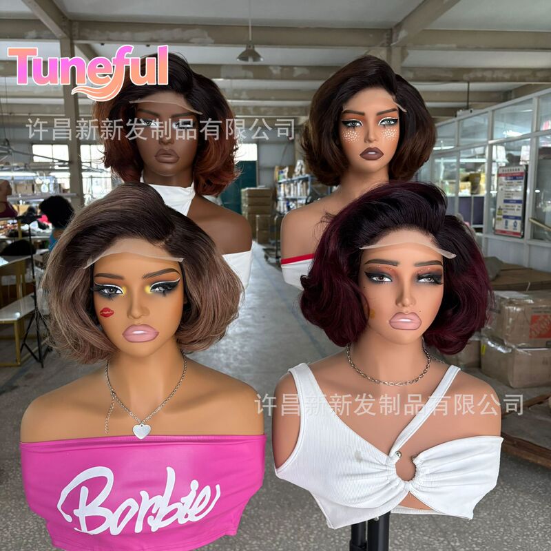 300% Dd Vietnam Hair Layered Cut Lace Wig Front Lace Wig African Wig