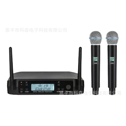 Sistema de Micrófonos Inalámbricos Dobles GLXD4 BETA58A, para Karaoke y Conferencias