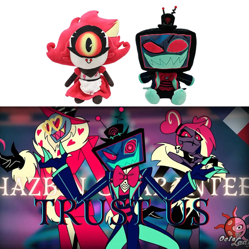 Cross-Border New Product Hazbin Hotel Evil Boss Peripheral Doll Gift Hell Inn Clown Plush Toy