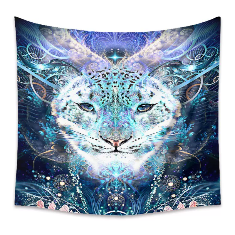 厂家直销跨境新款亚马逊Wish客厅装饰欧美图腾挂毯花色背景布挂墙