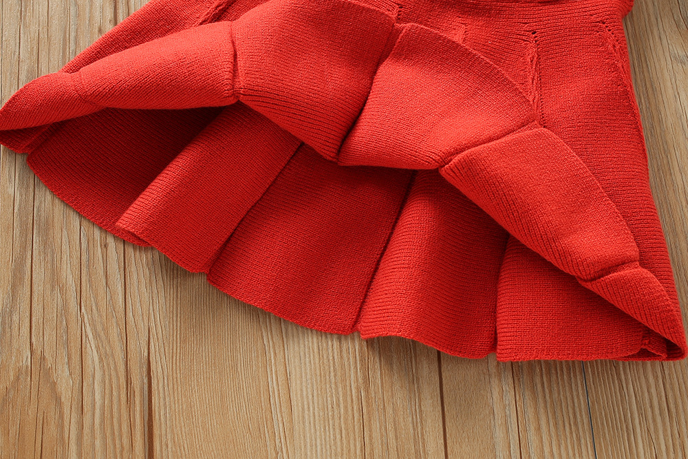 Pull en laine pour fille, ensemble pull en laine cerise, à la mode, nouvelle édition coréenne, automne/hiver 2023_voghion.com