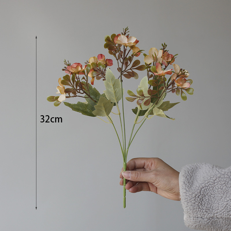 Artificial Hydrangea Bouquet For Wedding Home Table Decoration_voghion.com