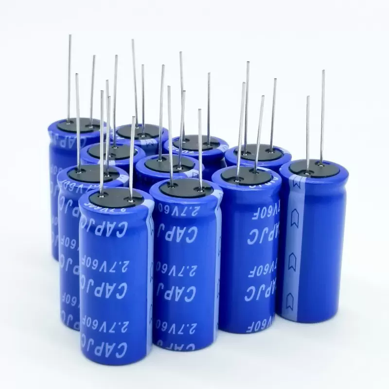 定制全系列超级电容器2.7V60F18*40汽车军工航天储能高容量储能