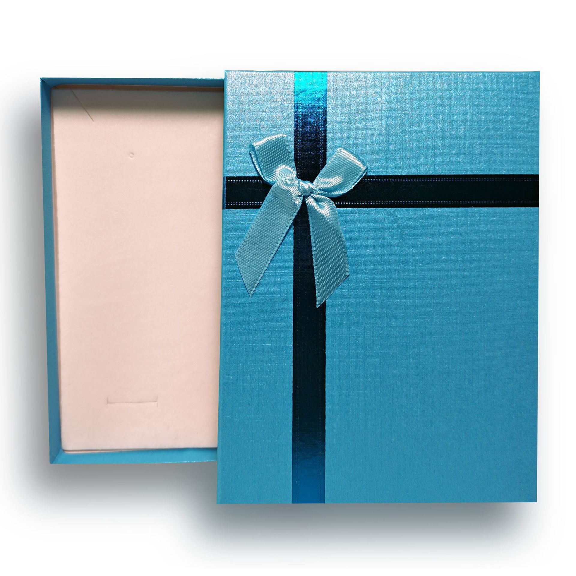 Fuente de fábrica directa perla Lennie arco pendientes collar anillo joyería caja de regalo lujo ligero