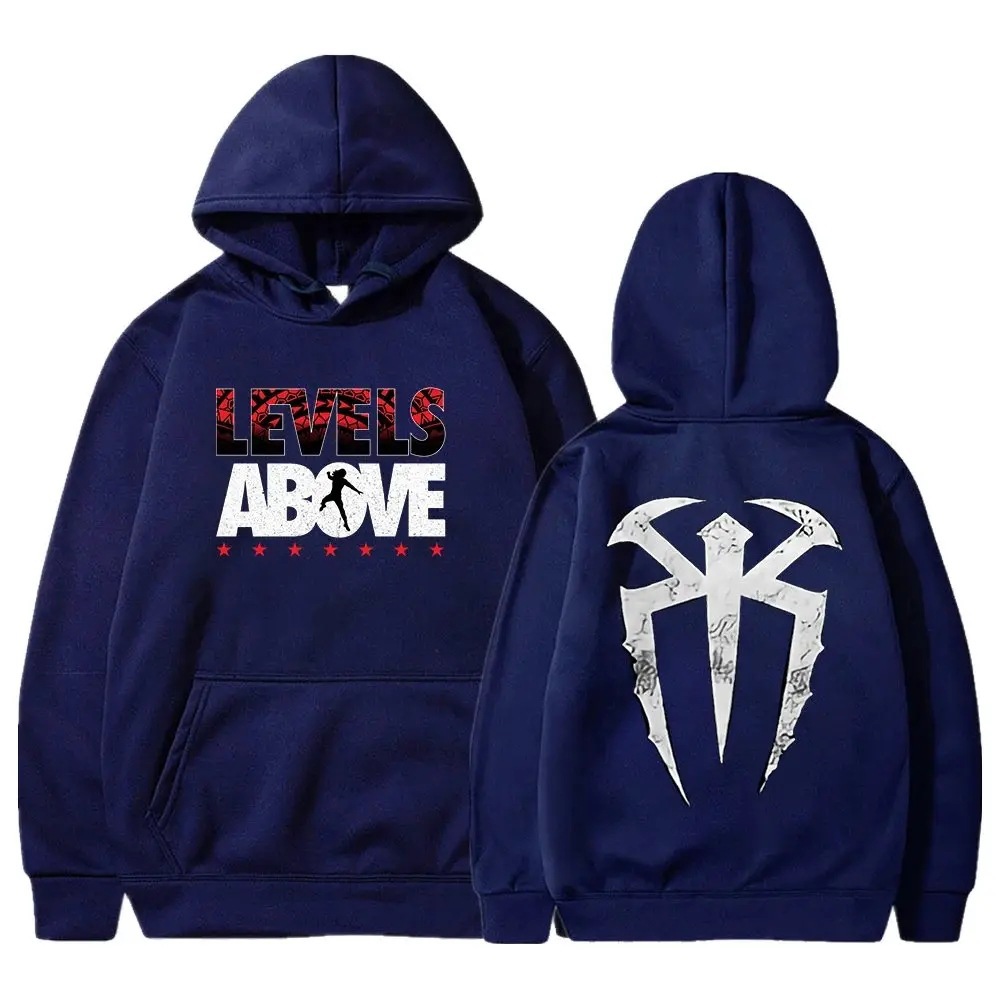 Roman Reigns Levels Above Pullover Hoodie Long Sleeve Setwea