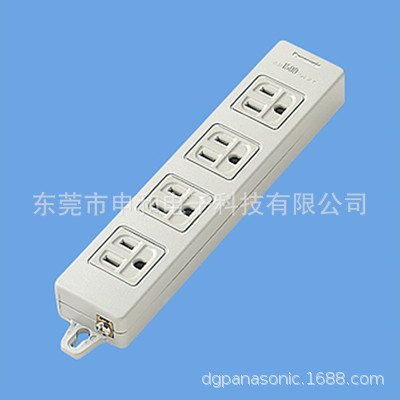 Panasonic松下插座WCH2304H美标工业排插15A125V拖线板乳白色现货