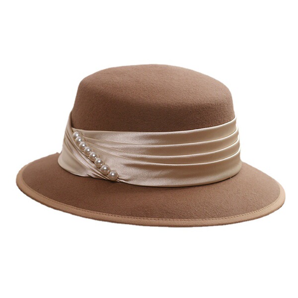 French light luxury flat -top wool woolen woolen hats female autumn…