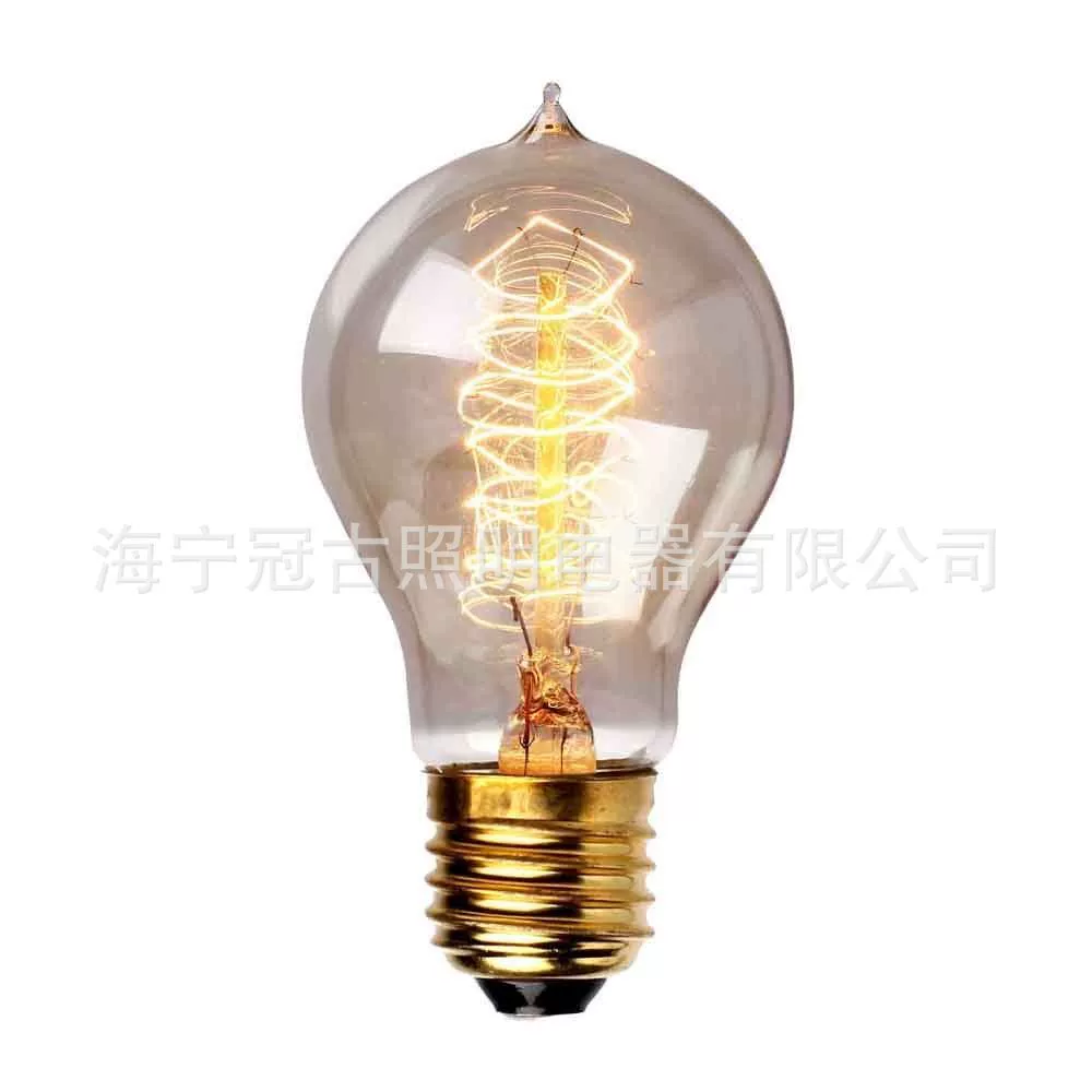 Retro incandescent lamp, antique bulb, 40W, 60W
