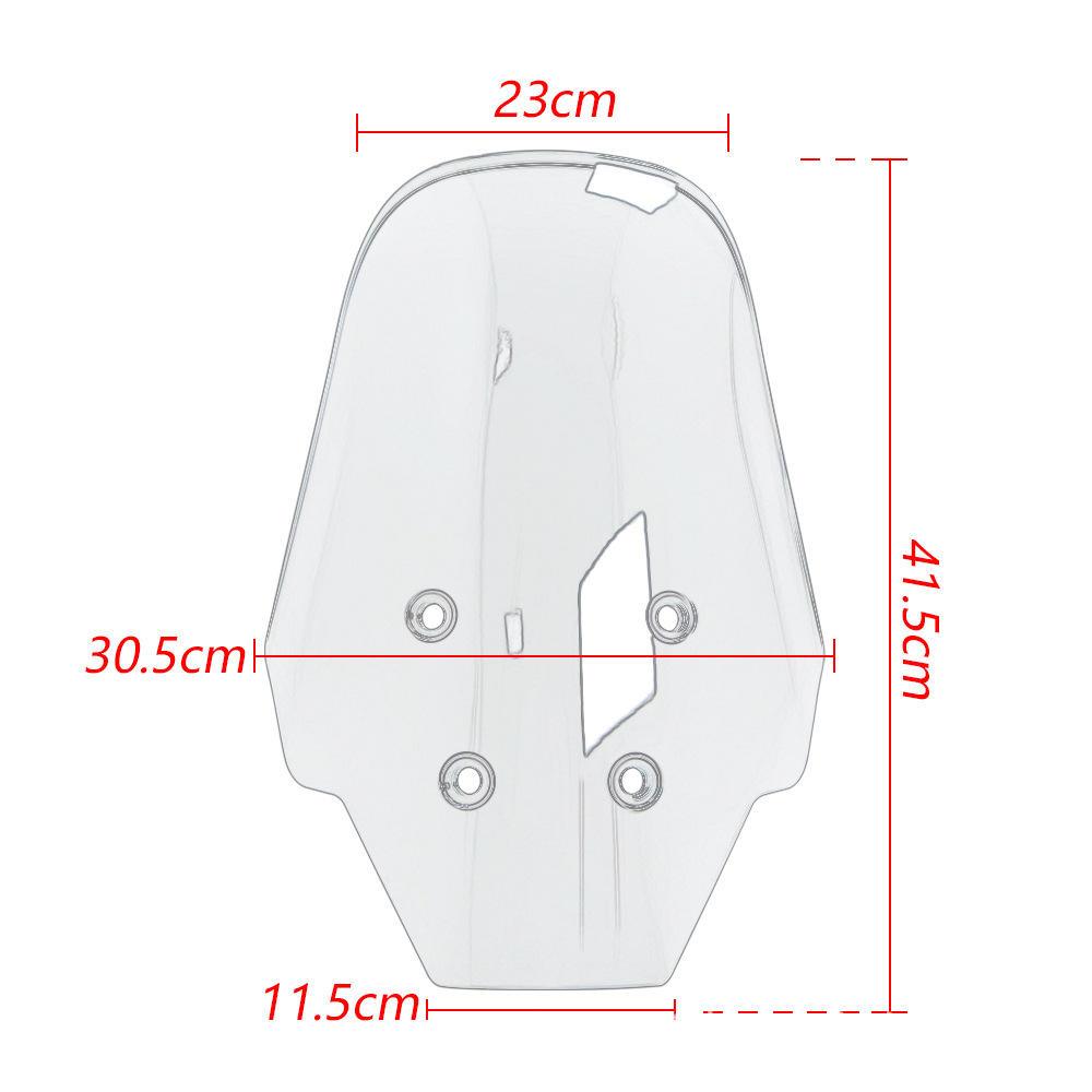 Suitable for Kawasaki KAWASAKI KLE 500 2026 model modified windshield, enlarged and heightened front windshield