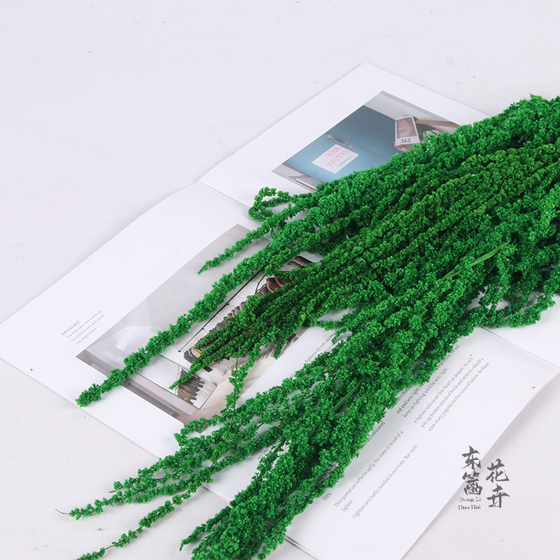 Arroz colgante de vida eterna, flores colgantes de Roulisi, flores reales, flores perpetuas, arreglos florales de boda, decoración de paredes, flores secas tridimensionales al por mayor