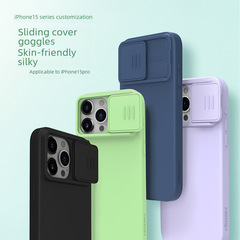 Nillkin iPhone 15 Pro Max Liquid Silicone Lens Cover Case for Apple iPhone 15